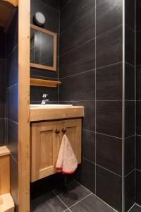 Koupelna v ubytování Chalet Le Refuge