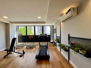 Γυμναστήριο ή/και όργανα γυμναστικής στο Compact Time - Miramar Hospedagens