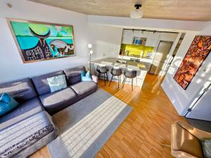 Χώρος καθιστικού στο Luxury Downtown Vancouver Suite