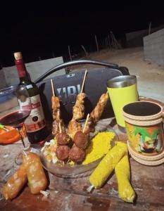 Jídlo v prázdninového domu nebo okolí