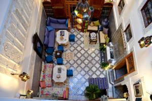 O zonă de relaxare la Riad Dar Salma