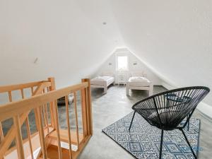 Ένα ή περισσότερα κρεβάτια σε δωμάτιο στο Residenz Liegeplatz