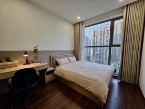 Postel nebo postele na pokoji v ubytování Linen