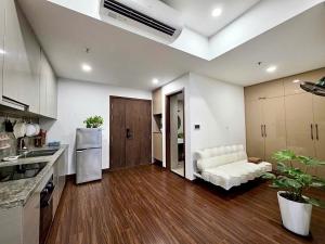 Kuchyň nebo kuchyňský kout v ubytování Linen