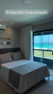 Postel nebo postele na pokoji v ubytování Éolos Loft's - Cabo Frio