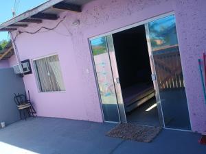 Bygningen som feriehuset ligger i