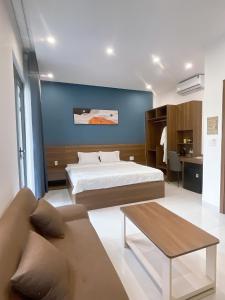 Ένα ή περισσότερα κρεβάτια σε δωμάτιο στο Cobalt House