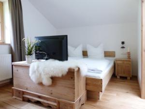 Voodi või voodid majutusasutuse Alblerhof Oberstdl toas