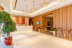 Ο χώρος του λόμπι ή της ρεσεψιόν στο Jinjiang Inn Select Xixian New Distict Century Avenue