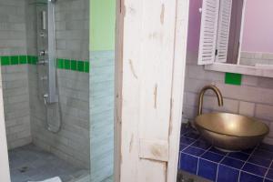 Koupelna v ubytování Hotel Agorà