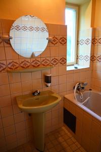 Koupelna v ubytování BERNOV Zátiší