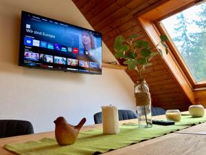 TV a/nebo společenská místnost v ubytování Ferien im Schwarzwald Freiamt