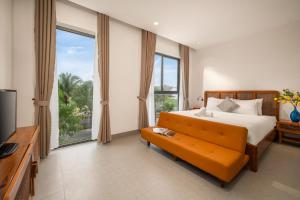 TV a/nebo společenská místnost v ubytování MH Boutique Villa An Bàng