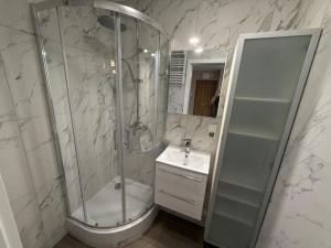 Vannituba majutusasutuses Albert self check-in free parking +9 fotot