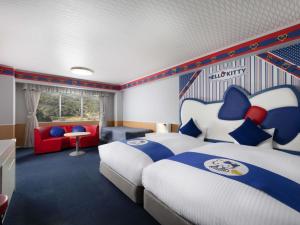 Postel nebo postele na pokoji v ubytování Grand Mercure Beppu Bay Resort & Spa