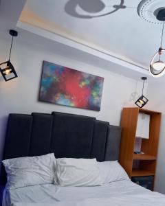 Ένα ή περισσότερα κρεβάτια σε δωμάτιο στο JSQUARE STUDIO APt