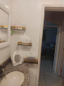 Koupelna v ubytování Casa Sossêgo