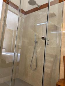Casa Roberta - Esperienze di campagna في ريجيو إيميليا: دش مع باب زجاجي في الحمام