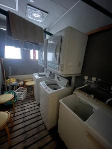 Köök või kööginurk majutusasutuses 山の家白滝