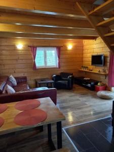 Televiisor ja/või meelelahutuskeskus majutusasutuses Wellness chata BABÍ VRCH