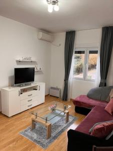 Μια τηλεόραση ή/και κέντρο ψυχαγωγίας στο Vesta Apartman 5 min from PORTONOVI