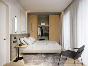 Ένα ή περισσότερα κρεβάτια σε δωμάτιο στο Novotel Tallinn +22 φωτογραφίες