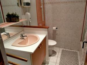 un bagno con lavandino e WC di Logement au cœur de lorgues a Lorgues