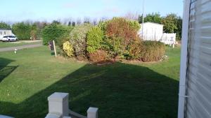 a view of a yard from a house at Happy Havan in Great Yarmouth +35 photos