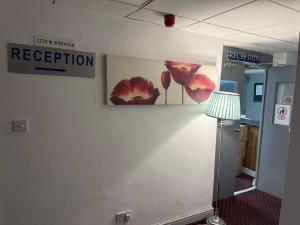 Ο χώρος του λόμπι ή της ρεσεψιόν στο Prime Hotel