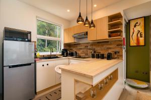 Kuchyň nebo kuchyňský kout v ubytování Seyrenity Heights