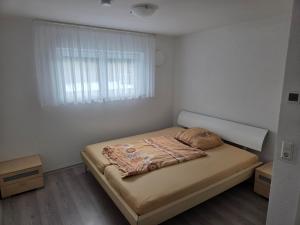 Postel nebo postele na pokoji v ubytování FeWo Timeout