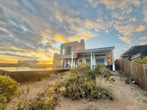 Bygningen som feriehuset ligger i