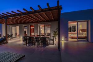 Balkoni atau teres di Elit Villa Psarou