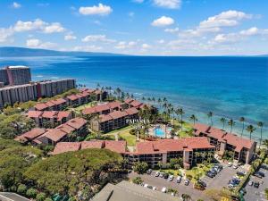 an aerial view of a resort next to the ocean at Papakea B201 · PK B201 Updated Condo w Ocean View in Kahana