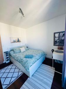 Postel nebo postele na pokoji v ubytování Albar Rooftop Eiffel Paris Porte de Versailles