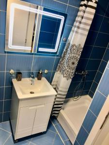 Koupelna v ubytování Apartman Lav