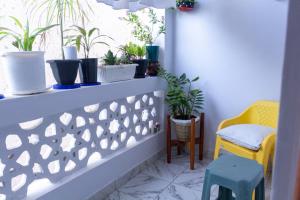 En balkon eller terrasse på The cozy lookout