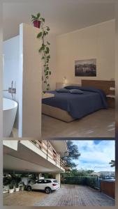 Postel nebo postele na pokoji v ubytování B&B LE MAGNOLIE