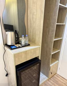 Køkken eller tekøkken på ستديو هادئ راقي