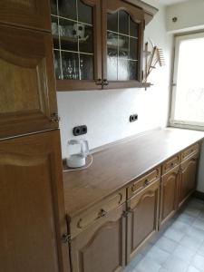 Kuchyň nebo kuchyňský kout v ubytování Wohnung für Arbeiter und Monteure bis 7 Personen