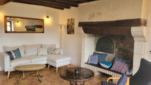 Χώρος καθιστικού στο gîte à la campagne