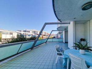 Balkón nebo terasa v ubytování Argonauti