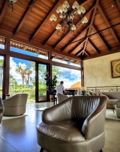 Posezení v ubytování Quinta Santa Bárbara EcoResort