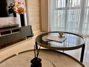 TV a/nebo společenská místnost v ubytování Shanghai Hongmin Inn