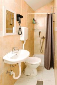 Koupelna v ubytování Stan na dan Crystal