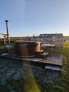 Grillfaciliteterne i feriehuset som gæsterne kan bruge