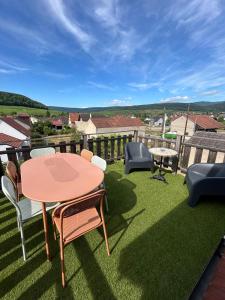 Balkón nebo terasa v ubytování Chez Cécile, appartement 4 personnes Alsace Vignoble