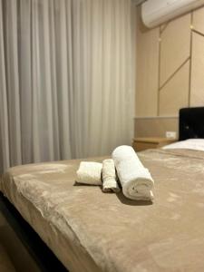 Postel nebo postele na pokoji v ubytování Apartment in Cortina North