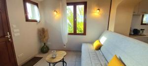 Posezení v ubytování Le Cabanon d'Andréa