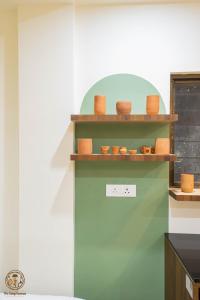 Η κουζίνα ή μικρή κουζίνα στο Desai Home Stay